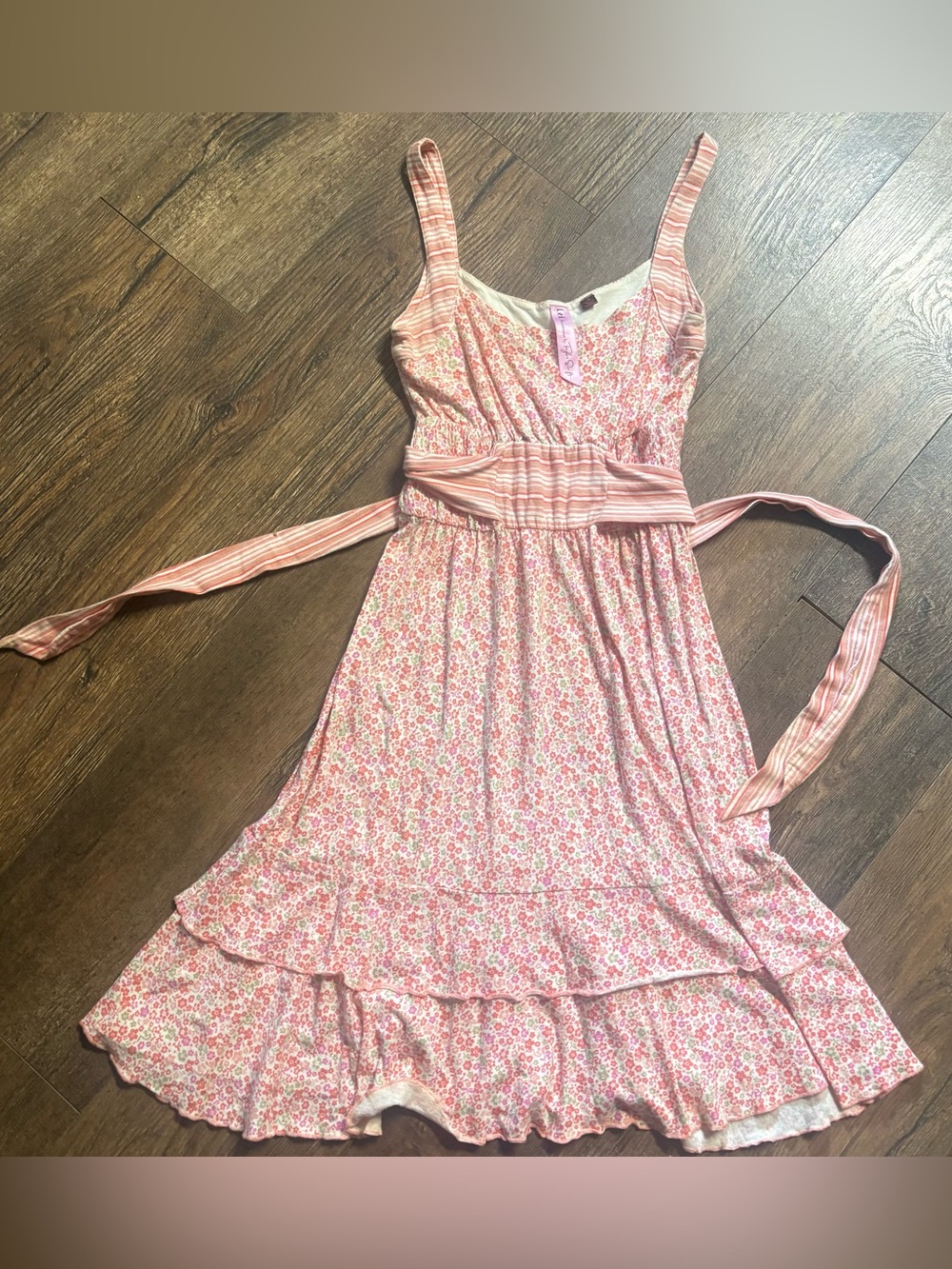 VTG Taylorswift x Lei cotton floral tie back sundress
